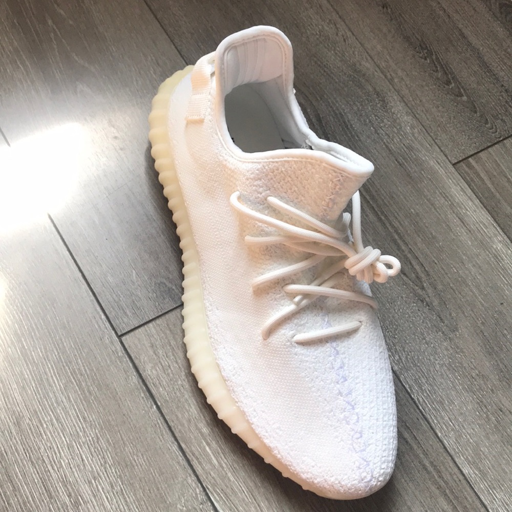 All white Yeezy Boost 350 V2